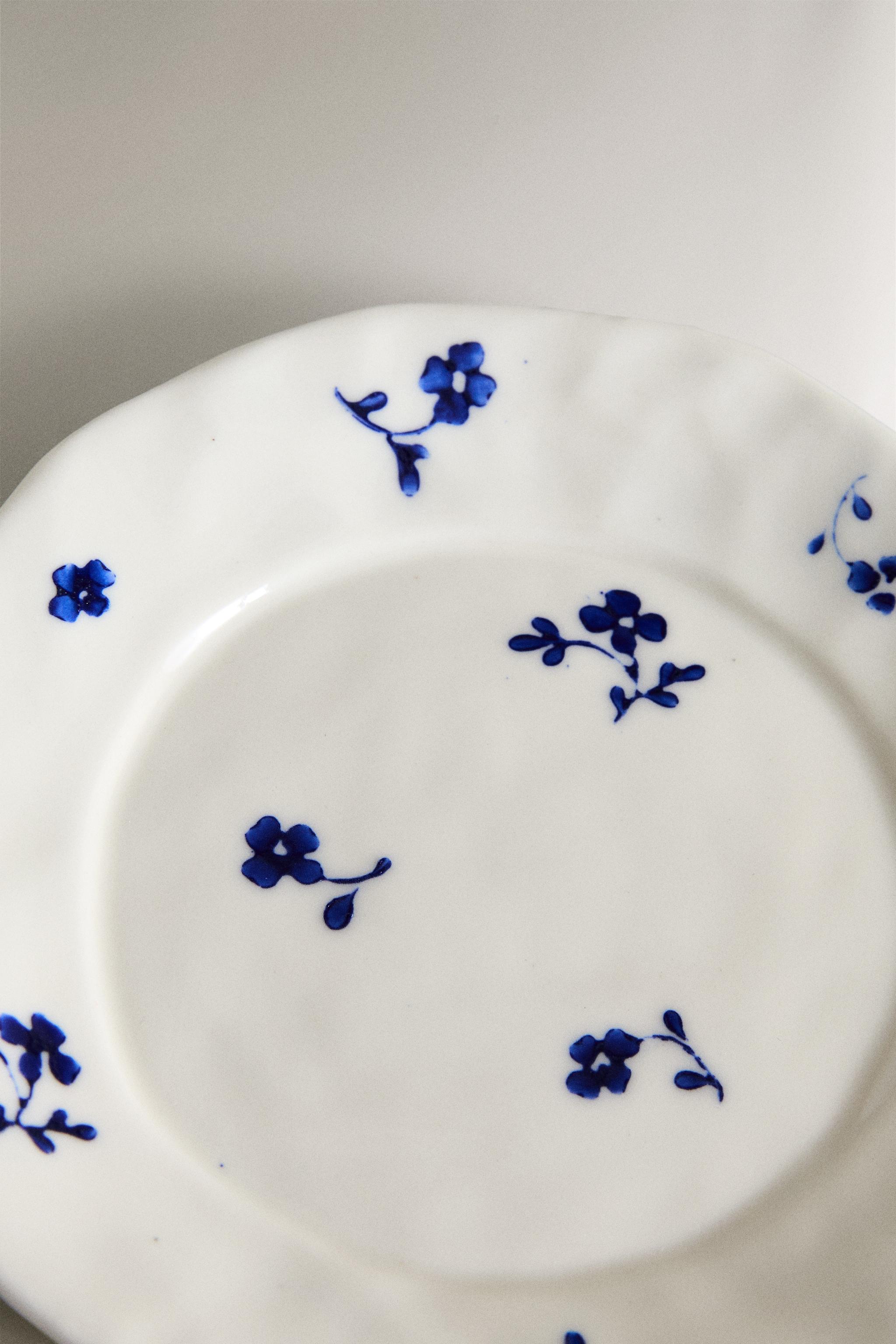 ASSIETTE À PAIN PORCELAINE FLEUR